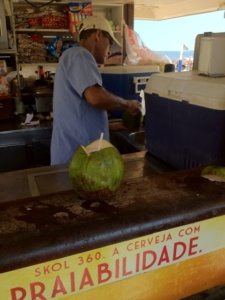 Coconut Water Vendor in Brazil